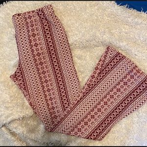 Patterned flare pants